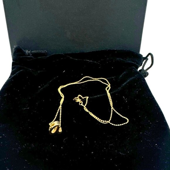 ALEX Woo Scripted Initial 16 Pendant Necklace in 14k Gold - Picture 4 of 5